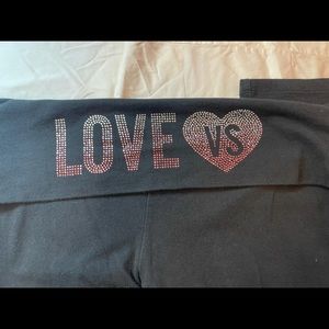 Victoria’s Secret Sequin Hearts Leggings L
